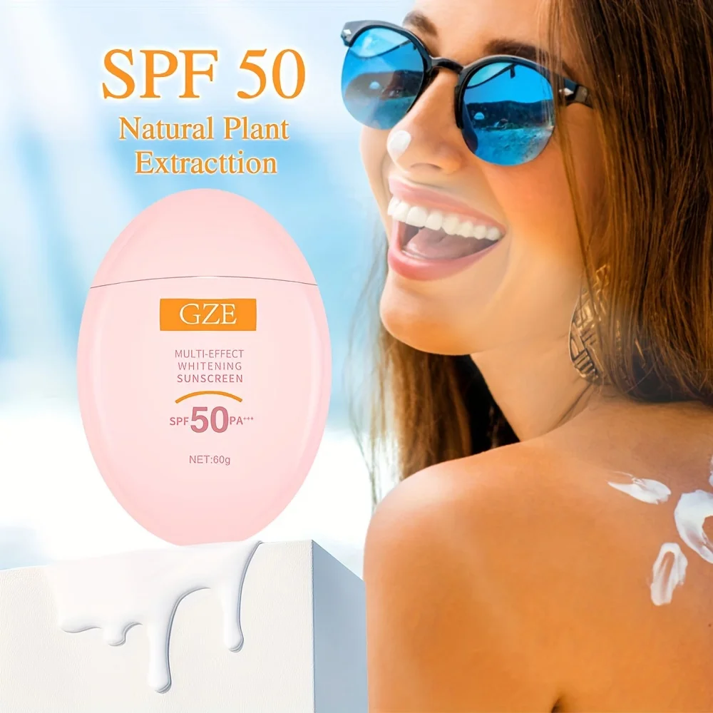 GZE MINERAL SUNSCREEN LOTION: SPF50 Broad Spectrum UVA UVB, Face Neck Protection, Sunburn Cream Zinc Oxide Sensitive Skin PA+++ 5