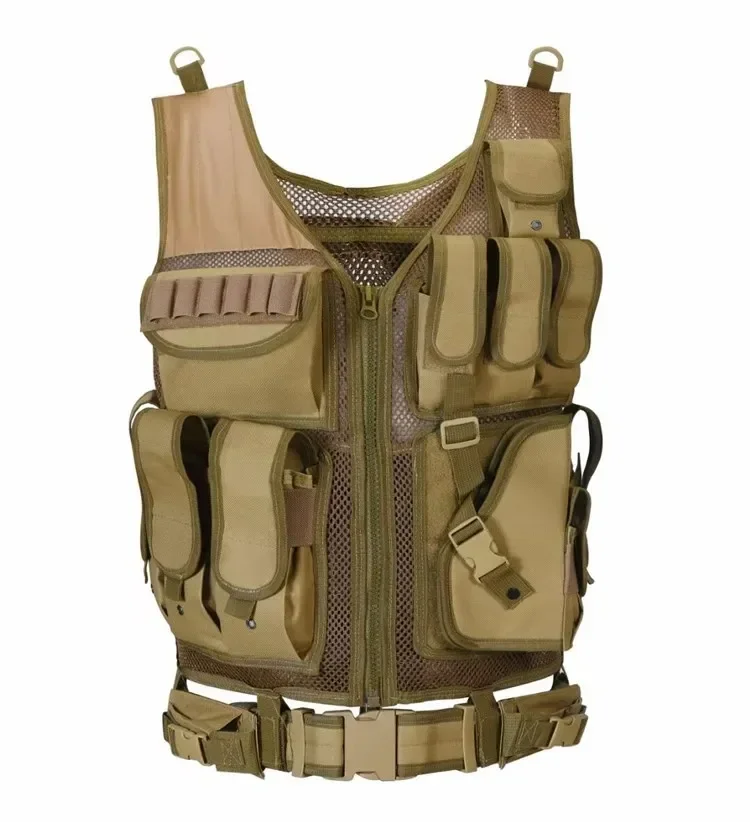 Multifunctional Military Tactical Vest Anti Puncture Clothing Mesh Breathable Summer CS Tops Outdoor Protective Clothing 5