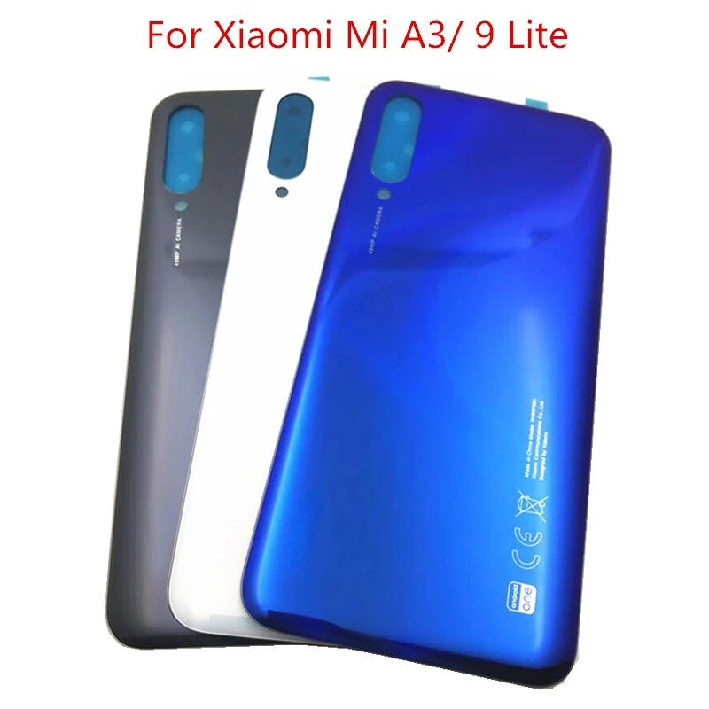 

Original For Xiaomi Mi A3 9 Lite cc9e cc9 Panel Rear Door Housing Case With Adhesive Back Glass Battery Cover