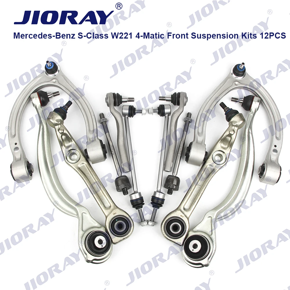 JIORAY Control Arm Ball Joint Stabilizer Link Tie Rod Kits For Mercedes