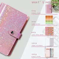 Soft Leather Binder Budget Planner Cash Envelope Binder With Budget Envelopes A6 Binder Pockets Cash Envelope Wallet Budgeting 2