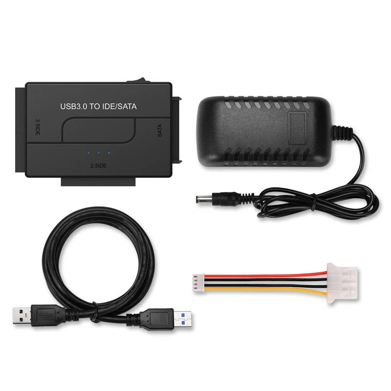 플러그 앤 플레이 LED USB 어댑터, 컴퓨터 액세서리, SATA 어댑터, USB to Sata/ide, 간단한 15.30x11.10x5.20