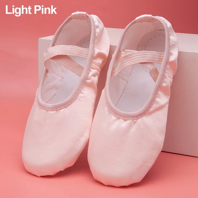Girls Ballet Shoes Kids Dance Slippers Professional Satin Soft Sole Ballet Dance Girls Female