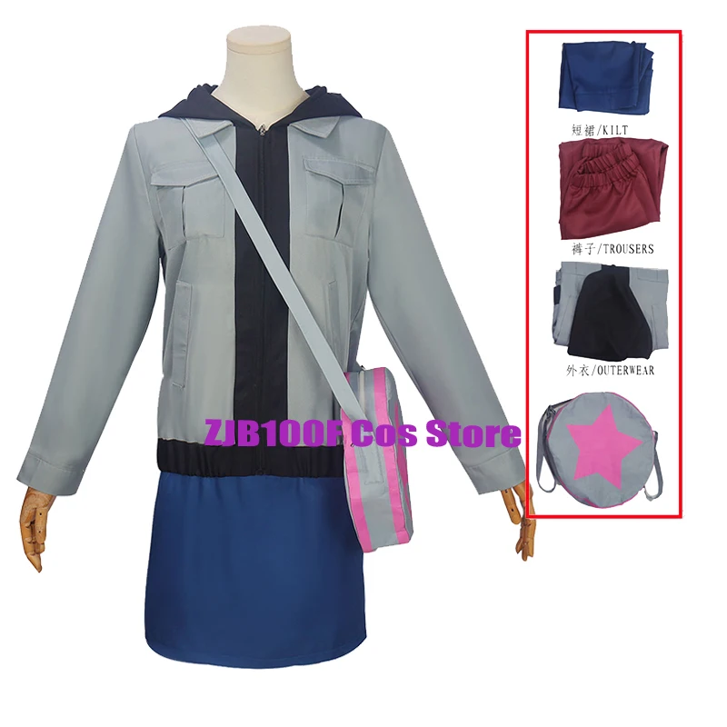 Ramona Flowers Cosplay Anime Scott Pilgrim Costume Ramona Uniform Bag Suit Halloween Carnival Party Role Play Outfit For Women