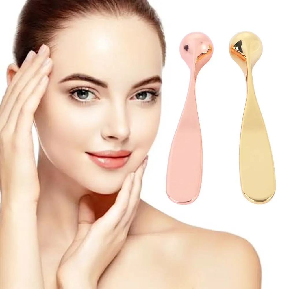Alloy Anti Wrinkle Face Care Tool Eye Fatigue Relief Eye Applicator Cosmetic Spatulas Eye Roller Massage Stick Eye Cream Spoon