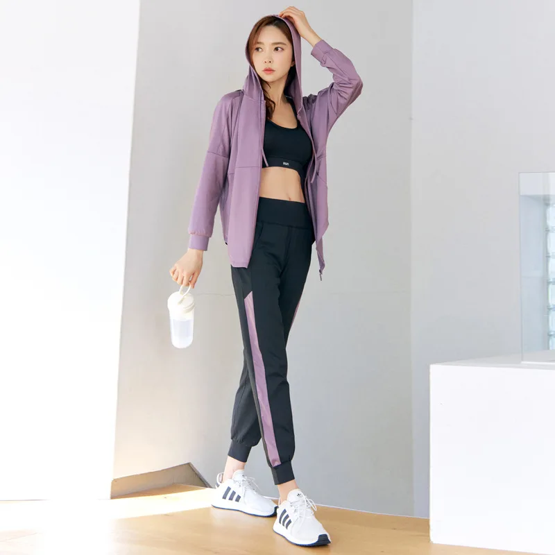 가벼운 흡습 기능성 후드 여성용 러닝 재킷 (피트니스, 요가, 자외선 차단, 통기성 메쉬, 쿨링, 여름용)
