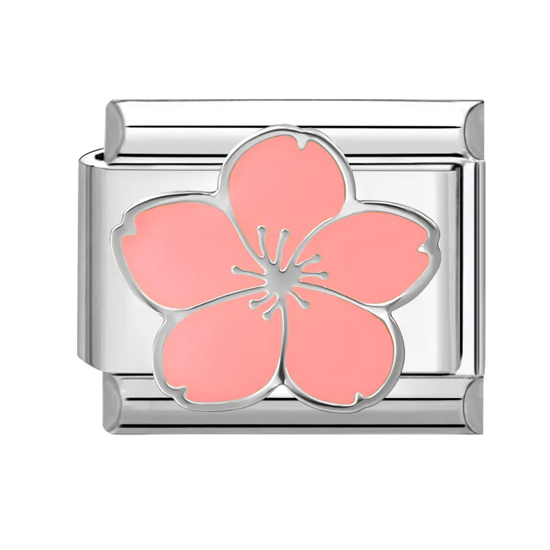 Butterfly Star Heart Square Beads Stainless Steel Bracelet Jewelry DIY Wholesale