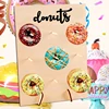 1 pc Donut Boards WoodenWall Holds Donut Boards Stand Hanging DonutsTable Wedding Decoration 3