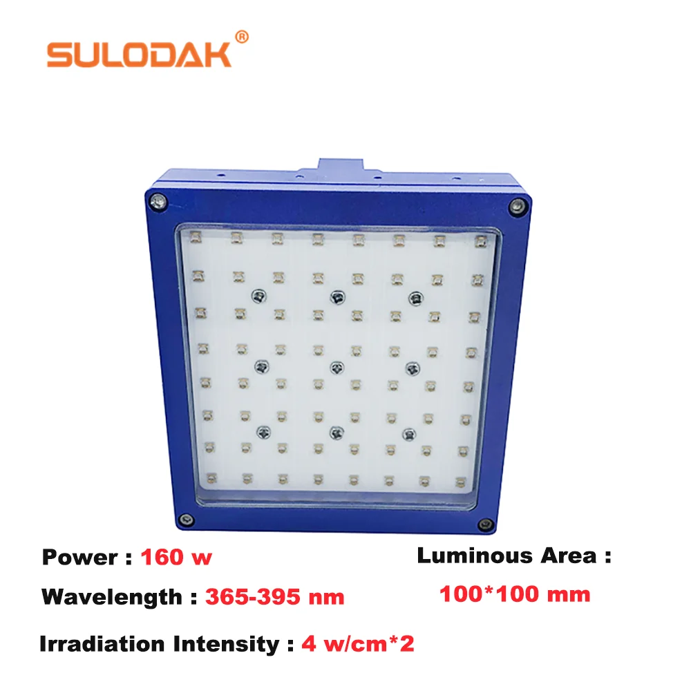 100*100 area Dual Nozzle UV Flatbed Printer UV Varnish Curing Lamp Ultraviolet  For Epson 1390 L800 L1800