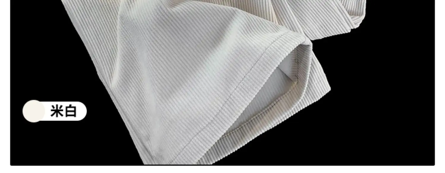 2023 Spring and Autumn Corduroy Casual Sports Pants Men's Leggings Korean Style Loose Straight Solid Pants Trousers W19