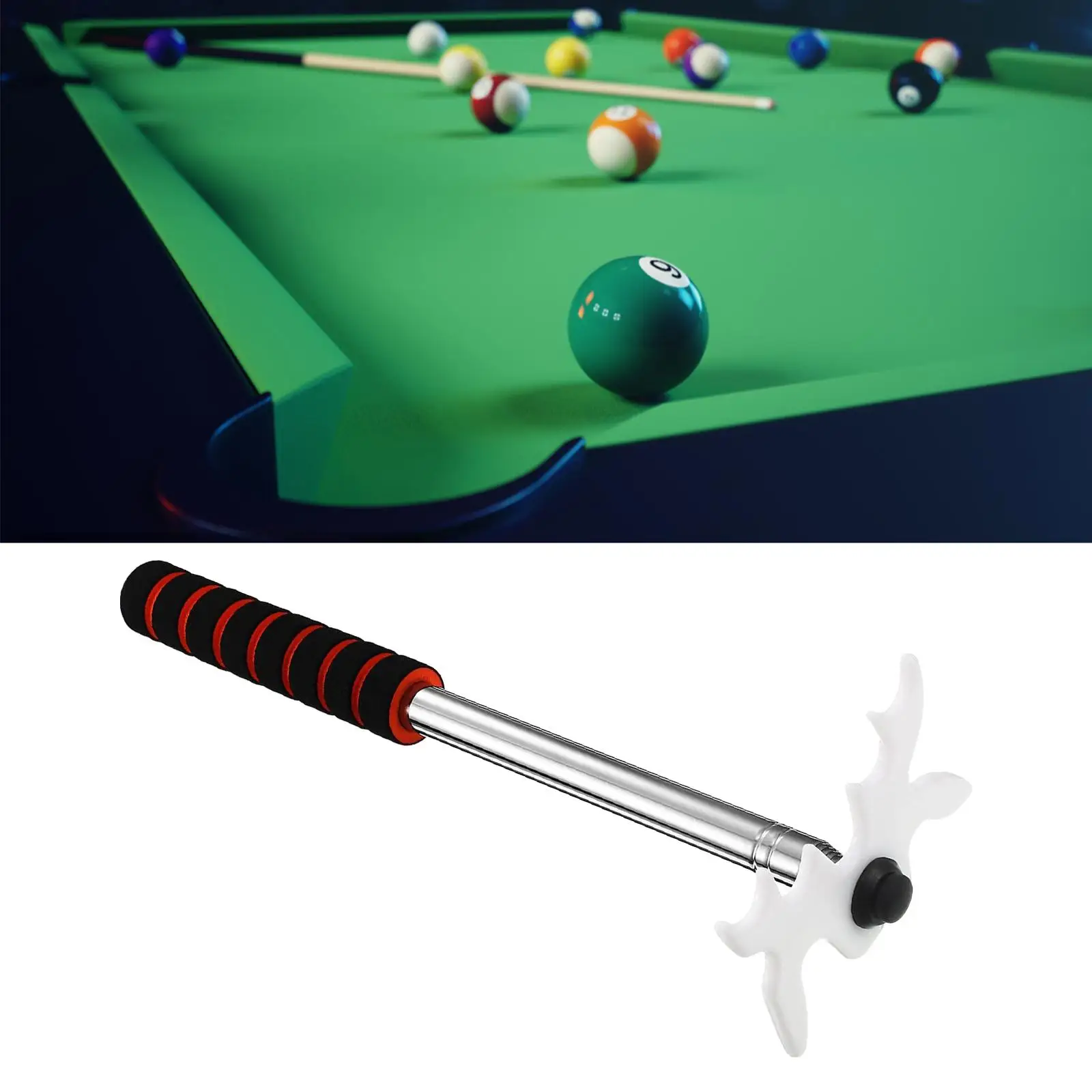 Repose queue de billard télescopique avec tête de pont, Table de billard pour compétition intérieure