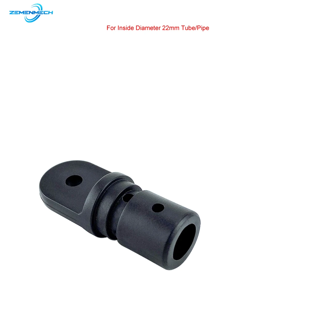 Black Nylon Pipe Eye End Cap 25mm Bimini Top Fitting Hardware Marine Boat Yacht Inside Eye End Canopy Tube Boat Accessories