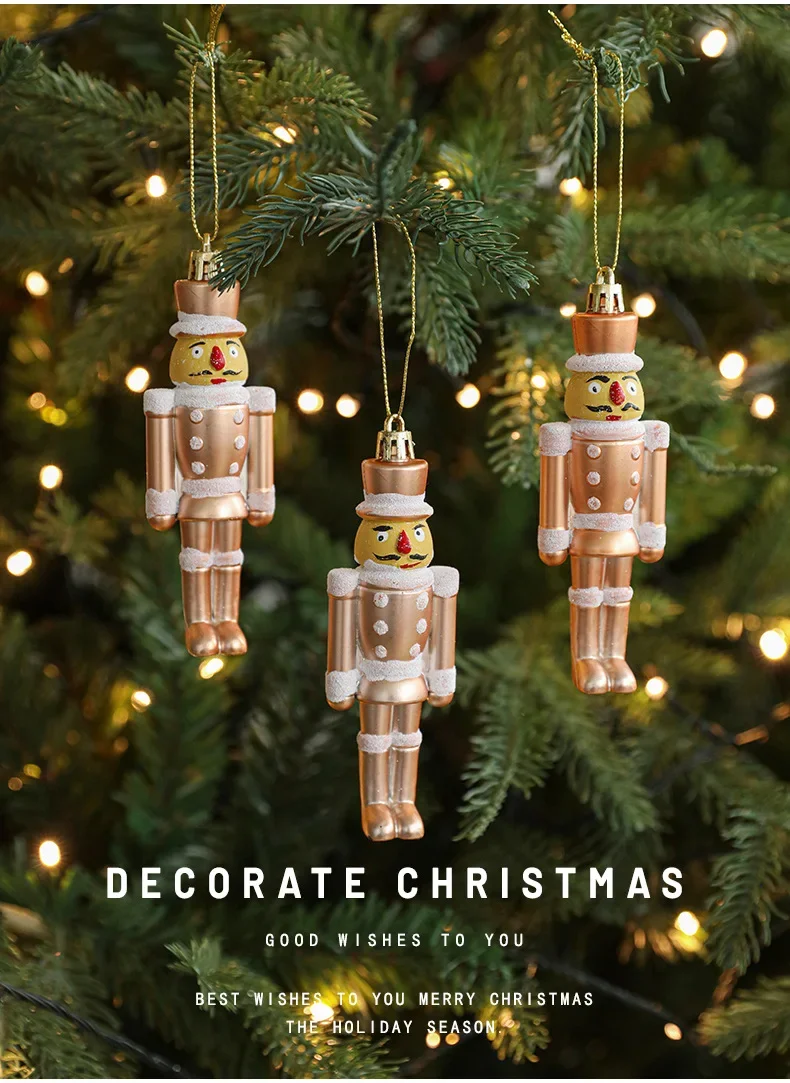 Christmas Tree Hanging Ornament Candy Champagne Pendants Navidad New Year Home Party Decoration Festival Supplies