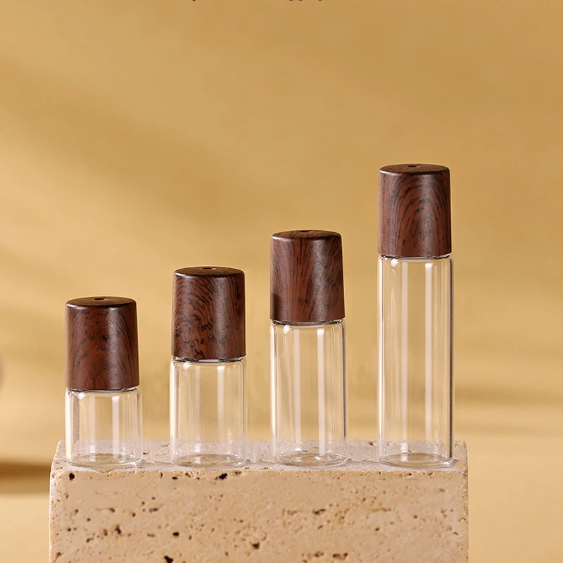 Glass Essential Oil Roller Bottles Refillable Cosmetic Containers