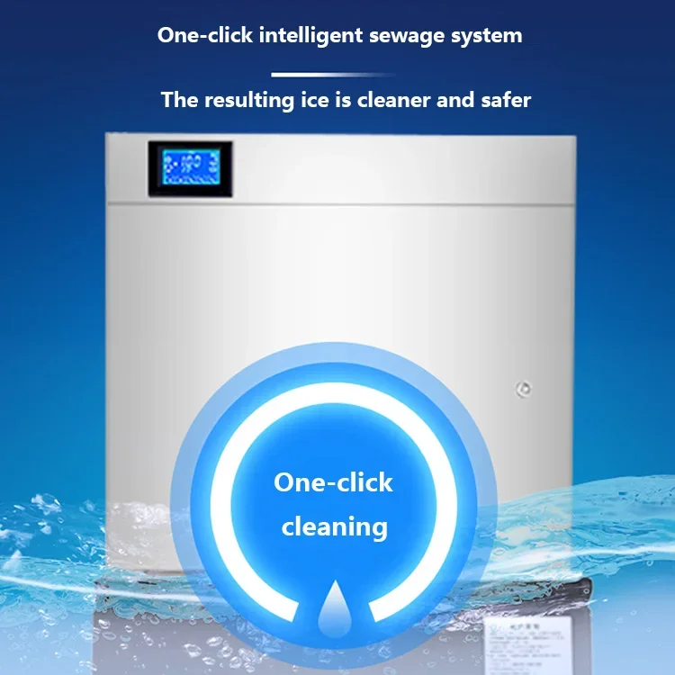 160kg Commercial Ice Maker 800W Stainless Steel Ice Cube Maker Machine For Commercial Beverage Shop