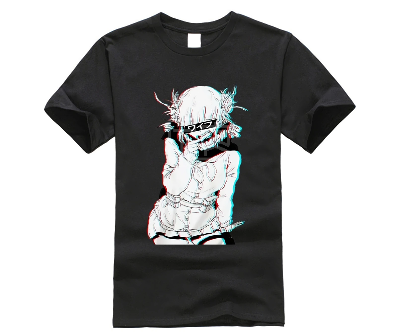 Мужские футболки Toga Himiko The Crazy Villain Waifu удобные с коротким рукавом и круглым