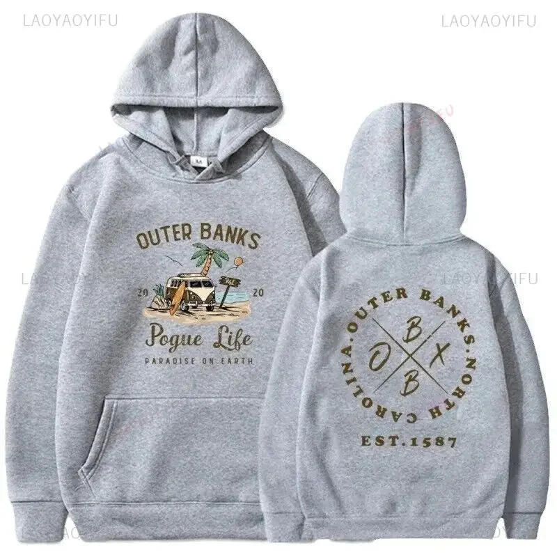 Outer Banks Paradise on Earth Hoodies TV-show Streetwear Pullover Pogue Life Fit Sweatshirt for Daily Wear Aesthetic Clothes 3