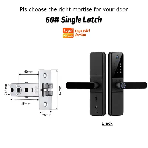 YRHAND H01 Fechadura Eletronica Tuya Wifi Digital Electronic Smart Door Lock With Biometric Camera Fingerprint IP66 Smart Lock - Image 20