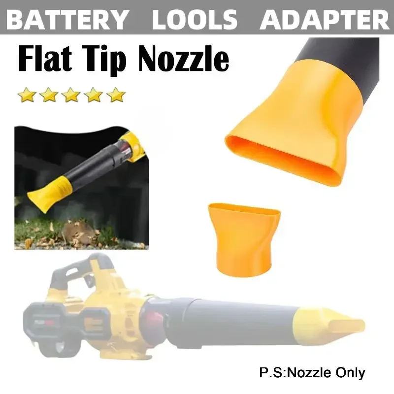 Flexvolt  Accessories For Dewalt 60V Flexvolt Leaf Blower DCBL772 Flat Tip Nozzle Yellow blower leaf bag