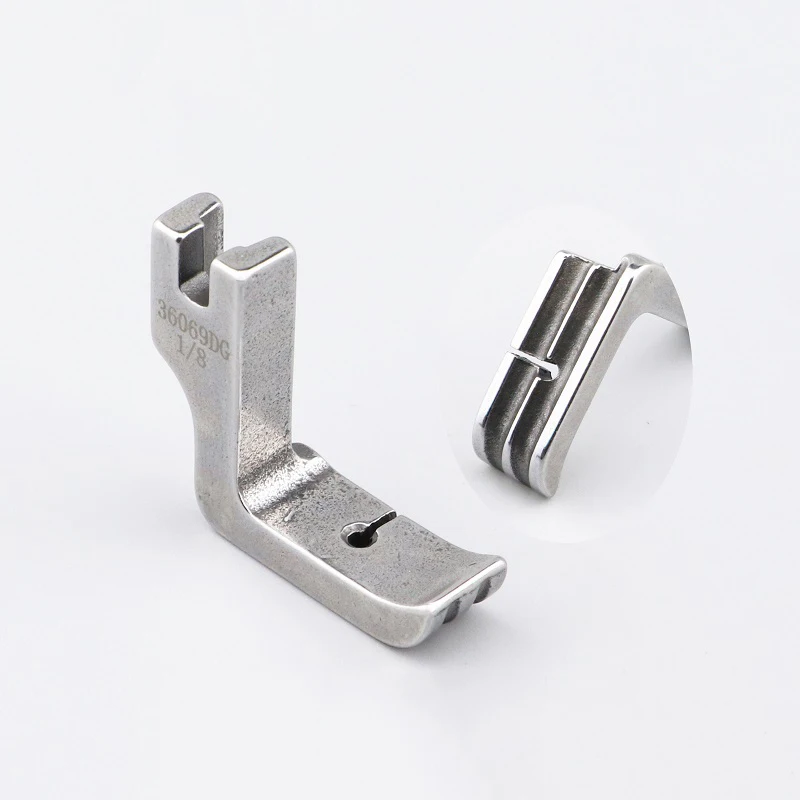 1 Pz Macchina Da Cucire Industriale Computer Piatto 36069Dg Doppio Slot Corda Incorporata P69Dg Piedino