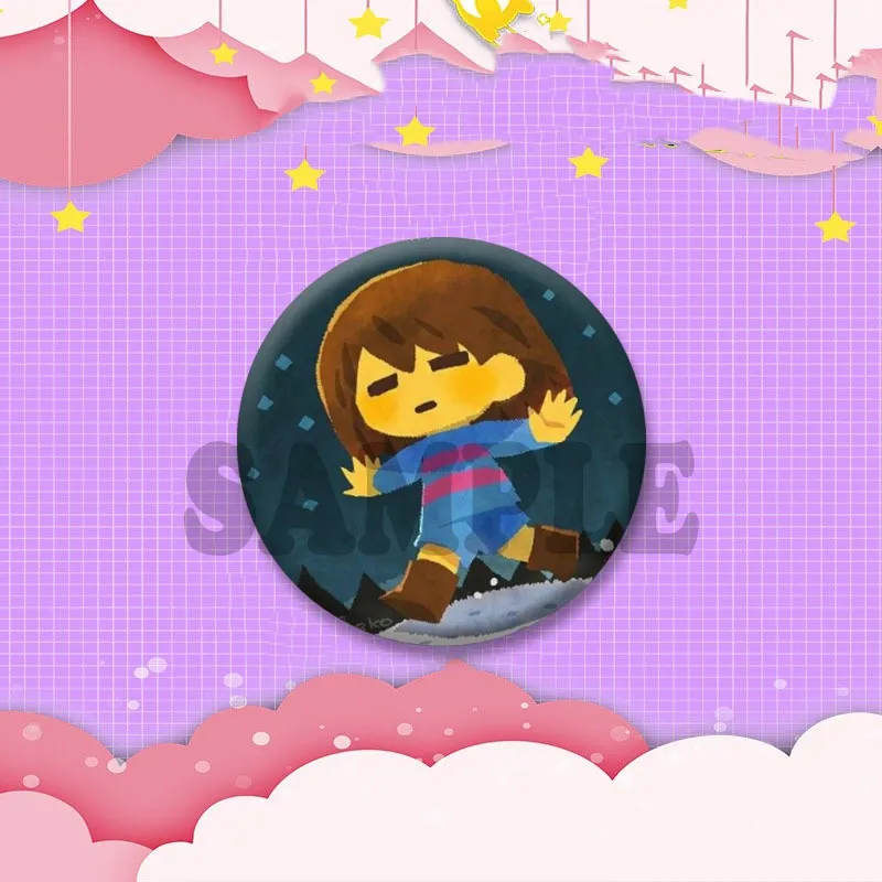 Undertale Game Series Anstecknadeln Cartoon Sans Kris Papyrus Broschen Mantel Tasche Kleidung Snap-in Abzeichen Schmuck Geschenke für Freunde – Detail 9