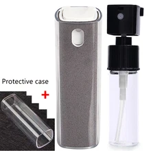  2in1 Microfiber Screen Cleaner Spray Bottle Set Mobile Phone Ipad Computer Microfiber Cloth Wipe Iphone Cleaning Glasses Wipes 