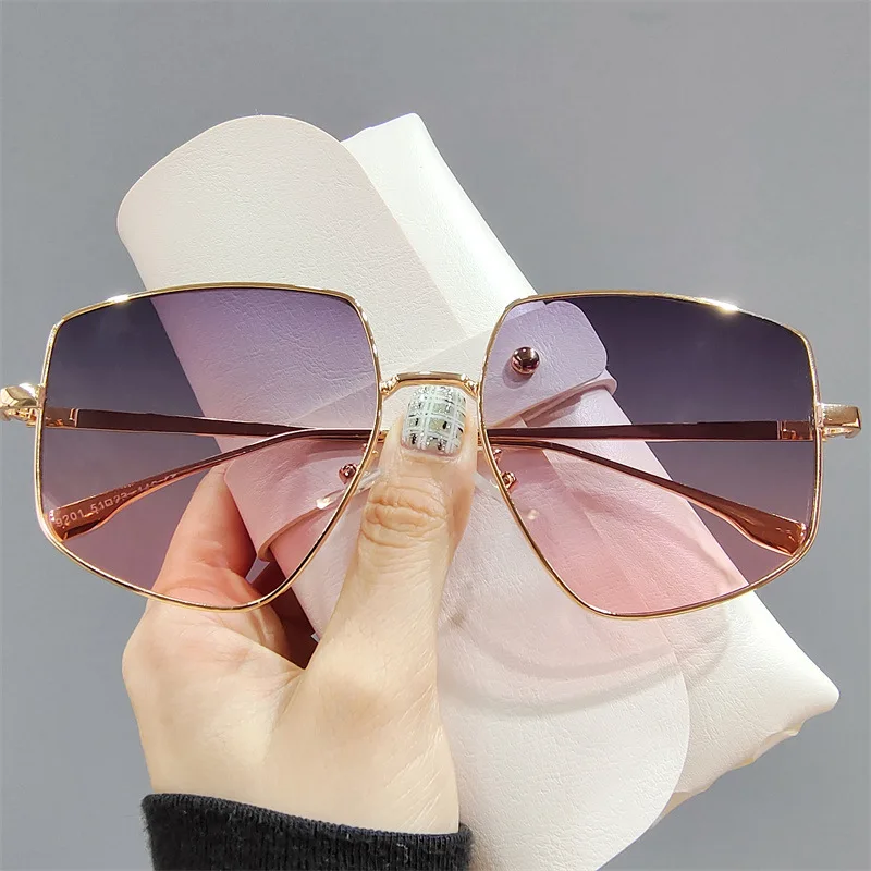 Oversized Gradient Polygon Sunglasses Women New Fashion  display picture 1
