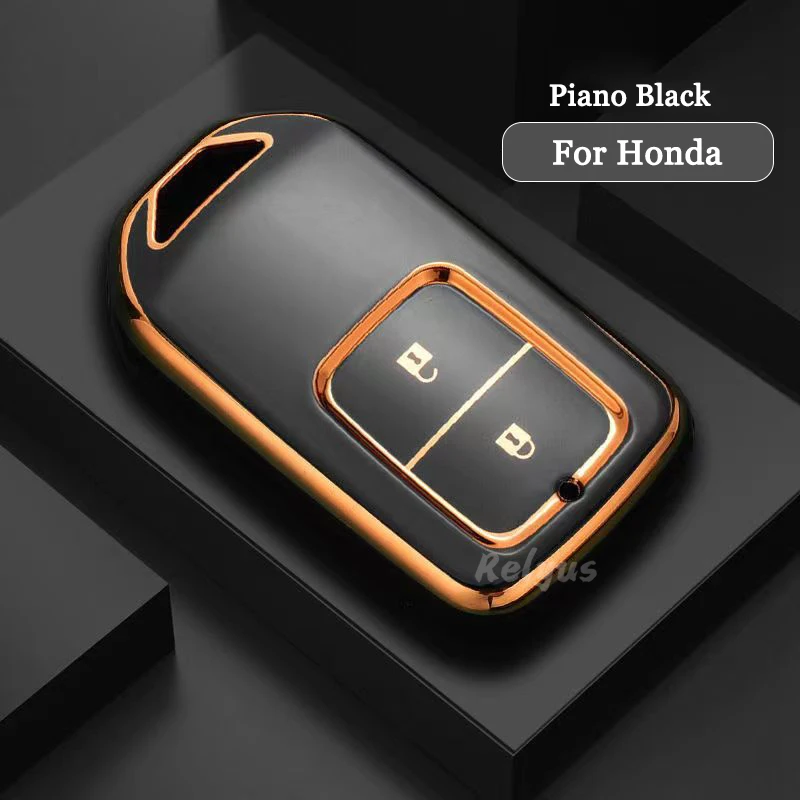 Чехол для автомобильного ключа дистанционного управления из ТПУ для Honda CRV Pilot Accord Civic Jazz Jade Fit HR-V 2017 2018 безключевой защитный чехол Аксессуары