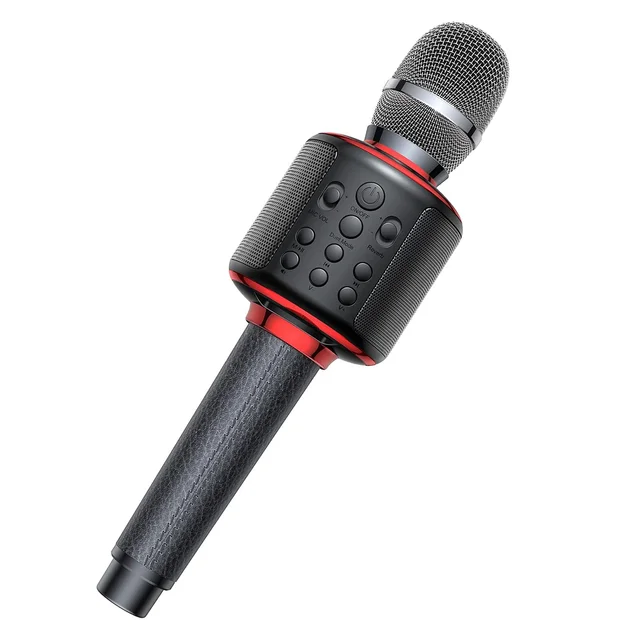 Microphone karaoké Bluetooth portable pour adultes et enfants, machine à  chanter sans fil à la maison, double chant, enregistrement, jeu,  réverbération, cadeau - AliExpress