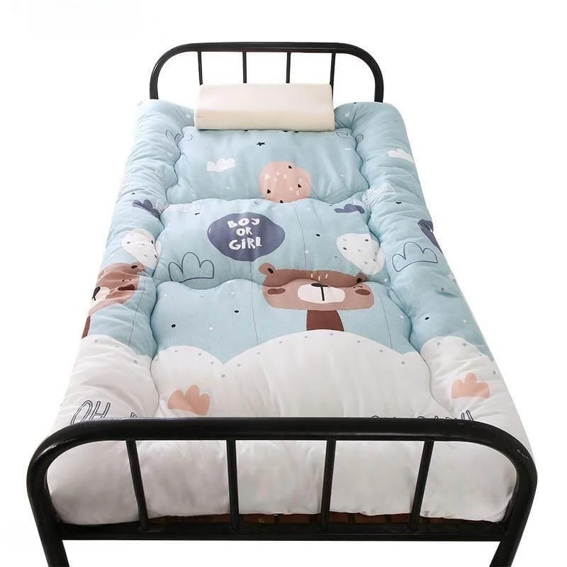 학생 기숙사 매트리스 90cmx190cm 1인용 두꺼운 면 샌드위치 소프트 패드 12미터 이불 침구 맞춤형 사무실용