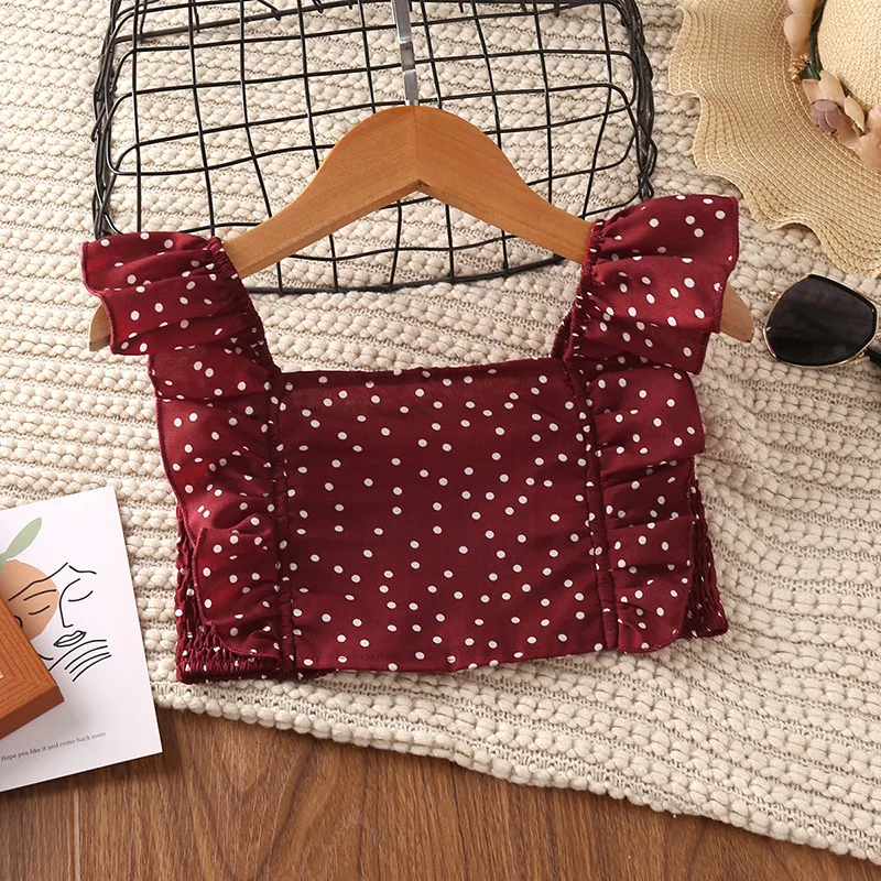 polka crop top
