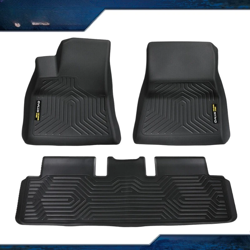 Anti-Slip Floor Mats For Tesla Model 3 All Weather Liner TPE Carpets United States