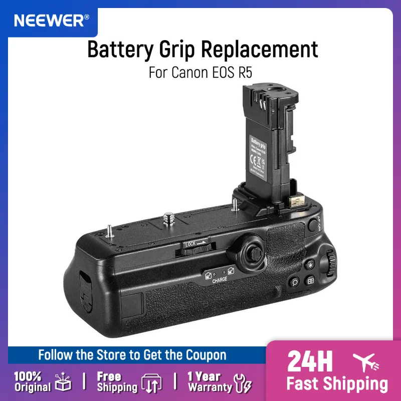 NEEWER Battery Grip Replacement for BG-R10 Compatible with Canon