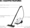 SC3 Steam Cleaner with Attachments, Multi Purpose Power Steamer – Chemical-Free, 40 Sec Heat-Up, Continuous Steam - for Grout, T 3