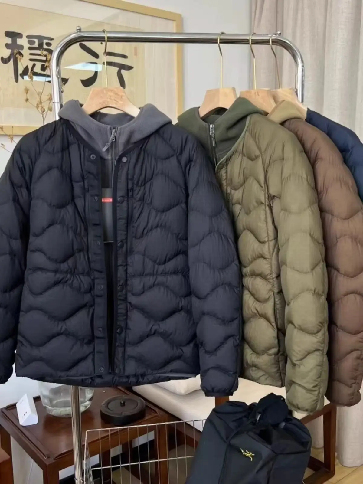 남녀공용 경량 기모 퀼팅 점퍼dx855