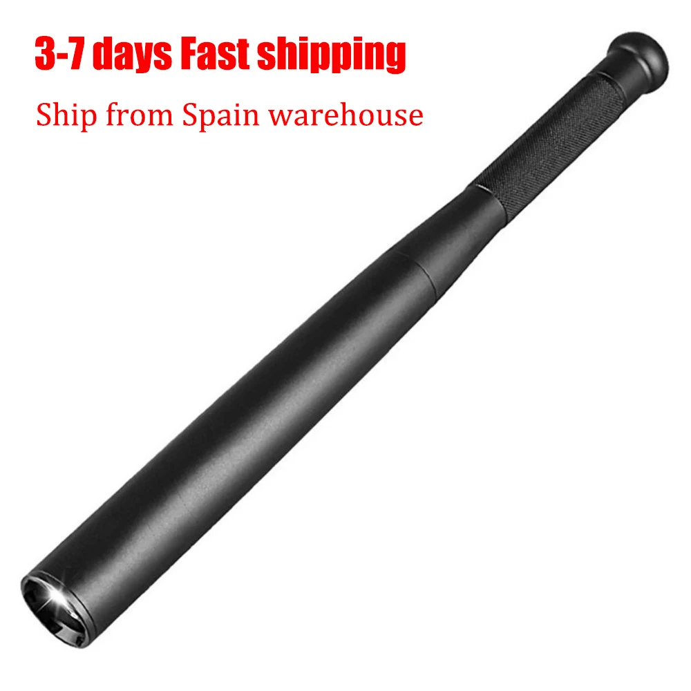 41cm Self Defense LED Flashlight Baseball Waterproof Flashlight Stick Super Bright Baton Aluminium Alloy Torch Survival signal