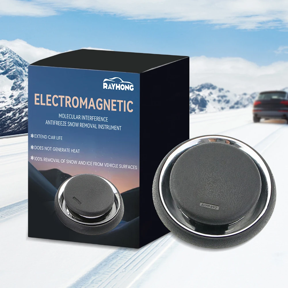 Windshield Deicing Instrument Windshield Defroster Car Deicer New Car Antifreeze Electromagnetic Deicer Molecular Interference Car Snow Removal Instrument Air Freshener For Auto Truck