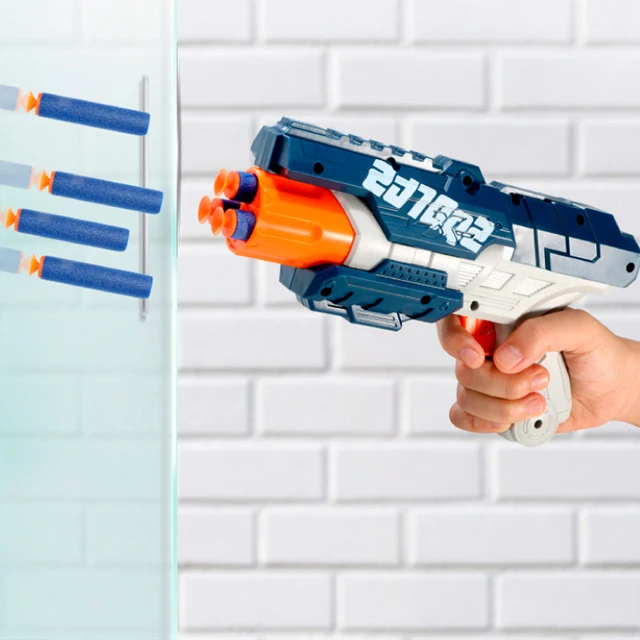 Eva Soft Bullets Guns Toy Air Powered Safety Soft Bullet Guns Darts Airsoft Hollow Hole Head Foam Dart Kids Indoor Shooting Game 3