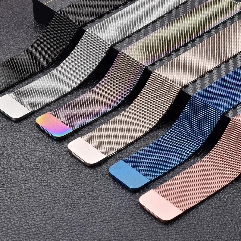 Magnetic Milanese Strap Bracelet for Smartwatches - 20/22mm Adjustable Watch Band