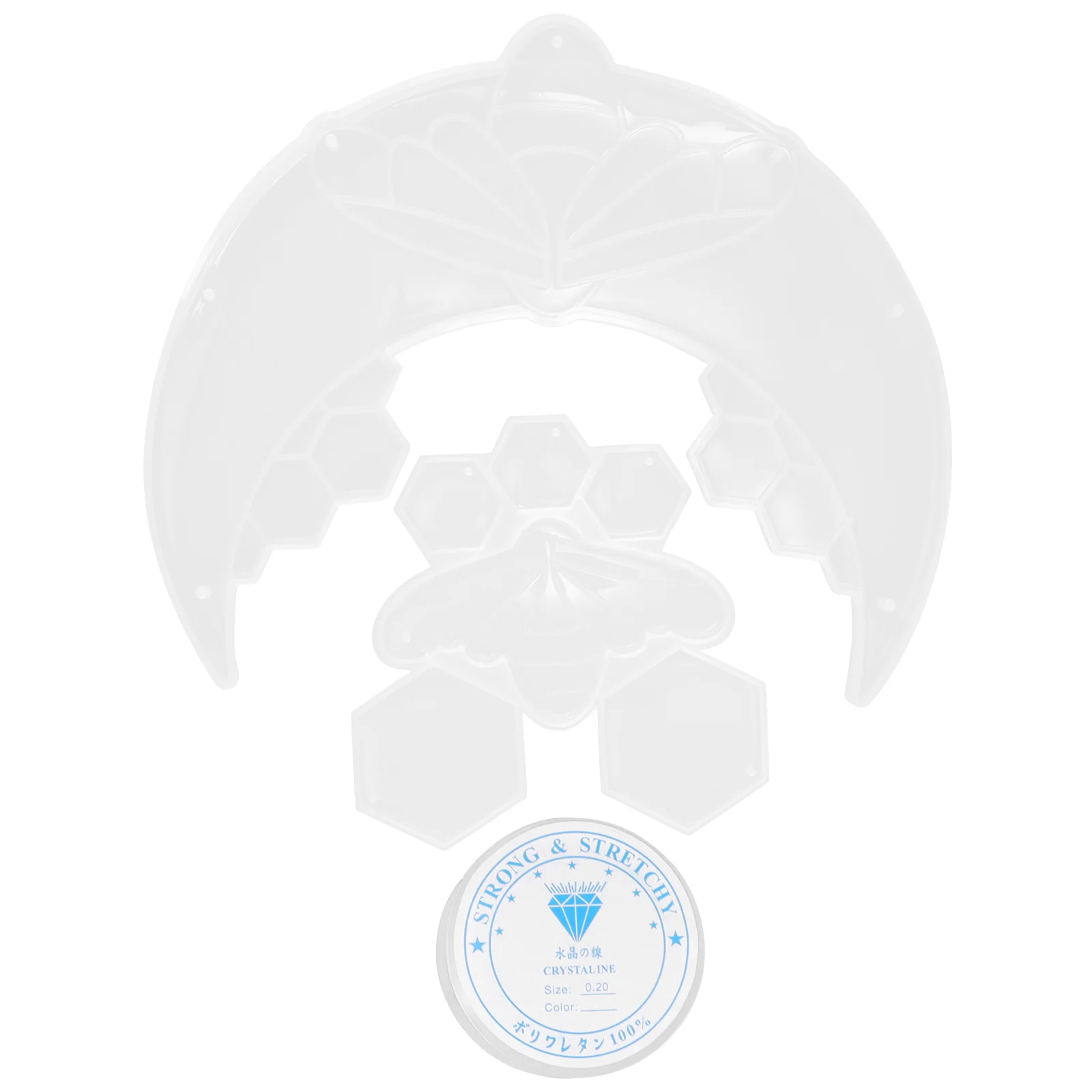 

1 комплект формы в виде Луны и пчелы, силиконовая форма из эпоксидной смолы, подвесная подвеска, форма «сделай сам», декоративная литейная форма