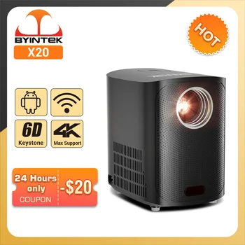 Neuankömmling byintek x20 tragbare Mini LED Smart Android Wifi Heimkino Video projektor für Full HD 1080p 4k Kino Smartphone