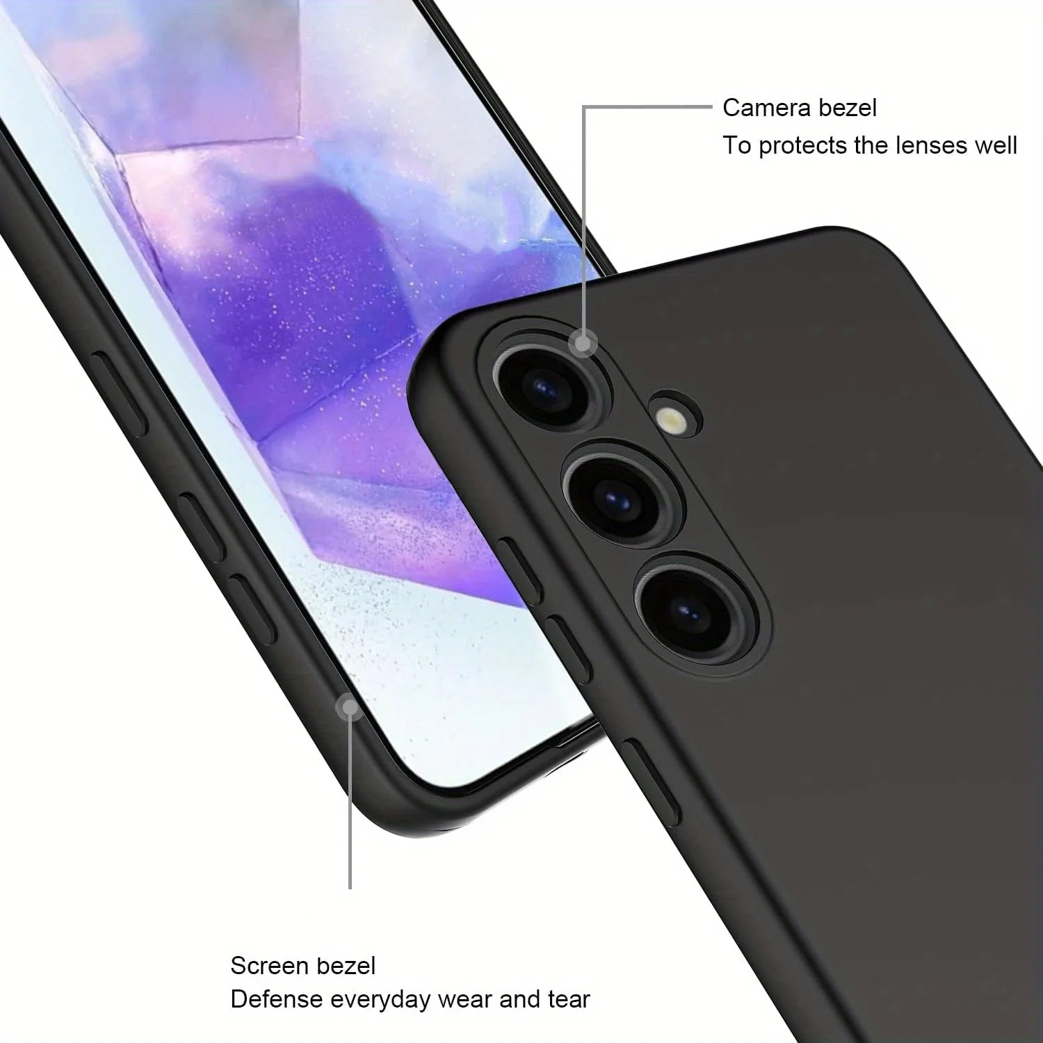 Noble Fashion Solid Colour Shockproof Liquid Silicone Phone Case