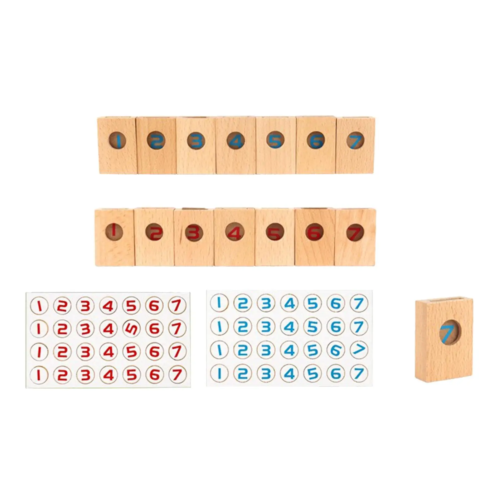 

Классическая Деревянная черепица с цифрами 1-7 для развлечения друзей