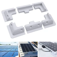 Support de montage de panneau solaire, boîte de jonction d'angle et latérale, sans perçage, pour toit de camping-car, caravane, pont de yacht 1