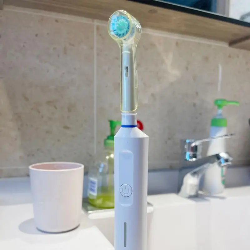 Toothbrush Dustproof Covers Caps Compatible with Braun Oral B Electric Toothbrush Round Replacement Brush Heads Series Protector