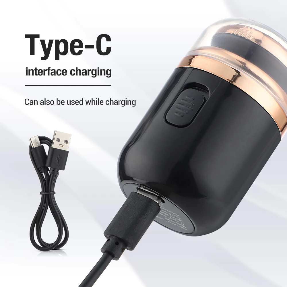 미니 전기 여행용 면도기 휴대용 남성용 충전식 면도기 USB 충전 스마트 면도기 습식 및 건식