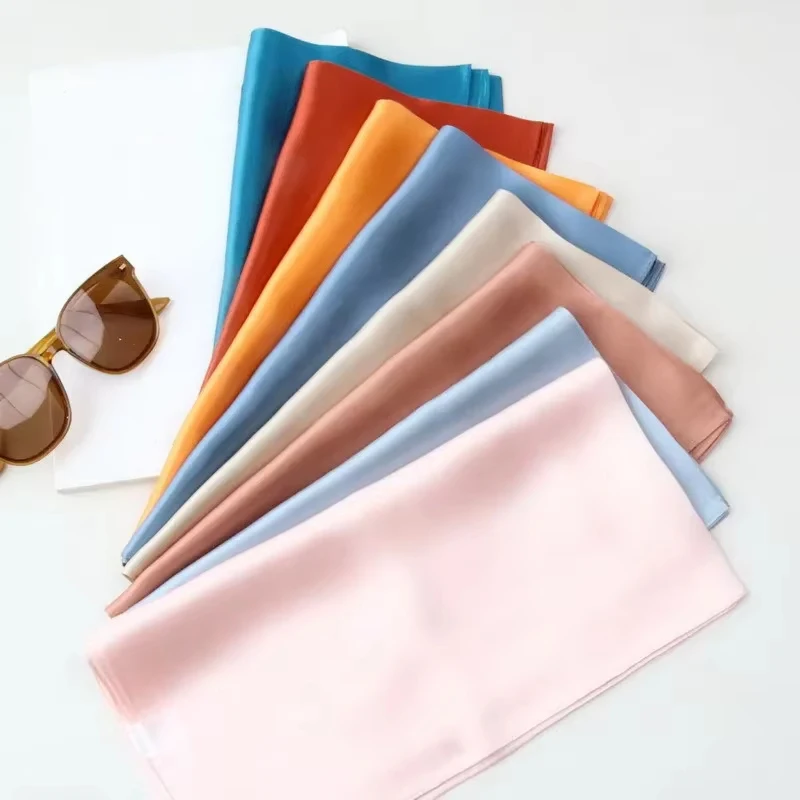 Luxurious 100% Silk Square Scarf for Women - Elegant Mulberry Fashion Accessory