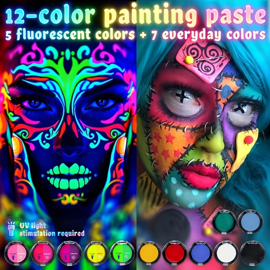 Vibrant Professional-Grade Water-Based Face and Body Paint