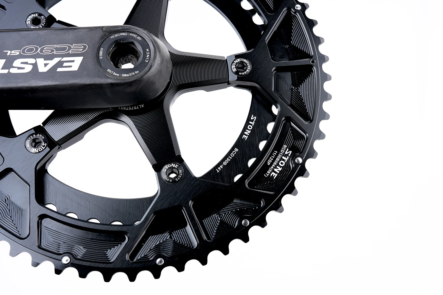 STONE Doppelkettenblatt BCD130 130 mm 5 Arme für Rotor Eston Road Folding Minivelo Bikes Kurbeln Super Kettenblatt – Detail 13