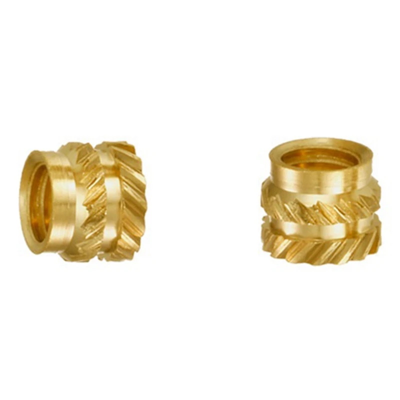 

300Pcs M3 Thread Knurled Brass Threaded Heat Set Heat Resistant Insert Embedment Nut,M3X5X4,For 3D Printer Voron 2.4 Etc